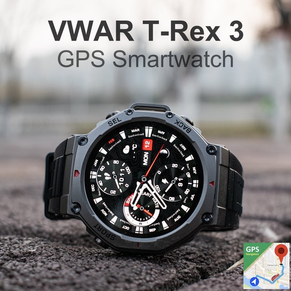 smartwatch, gps watch, digital watch, fitness tracker, sport watch, product demo, lifestyle, energetic, trustworthy, neutral, black